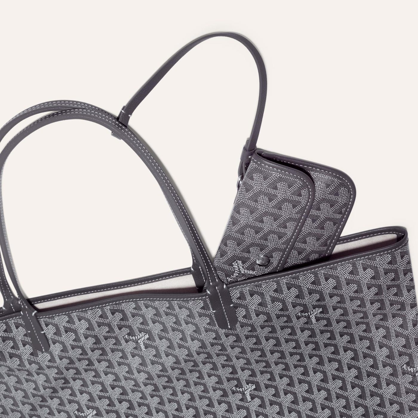 Goyard Saint Louis GM Tote Bag Grey - Image 4
